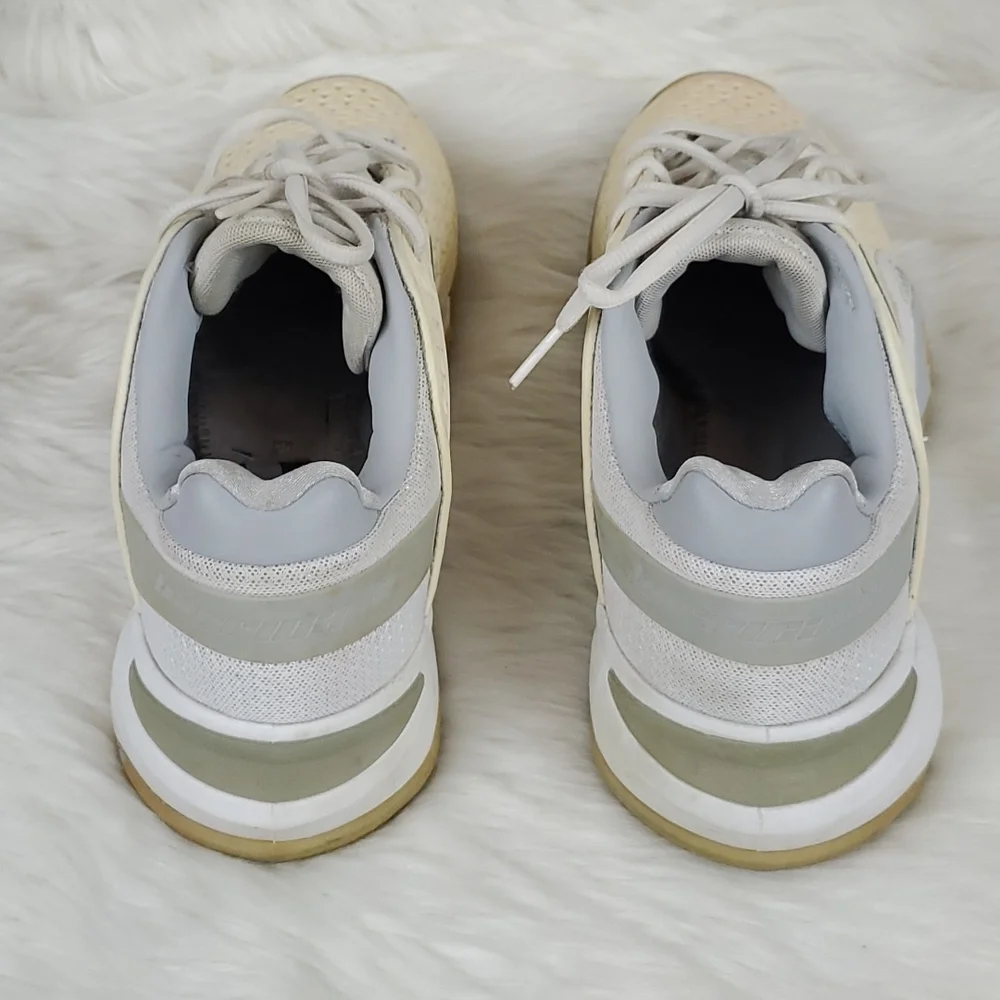 Adidas adipower Barricade Tennis white cream shoes sneakers men size 9